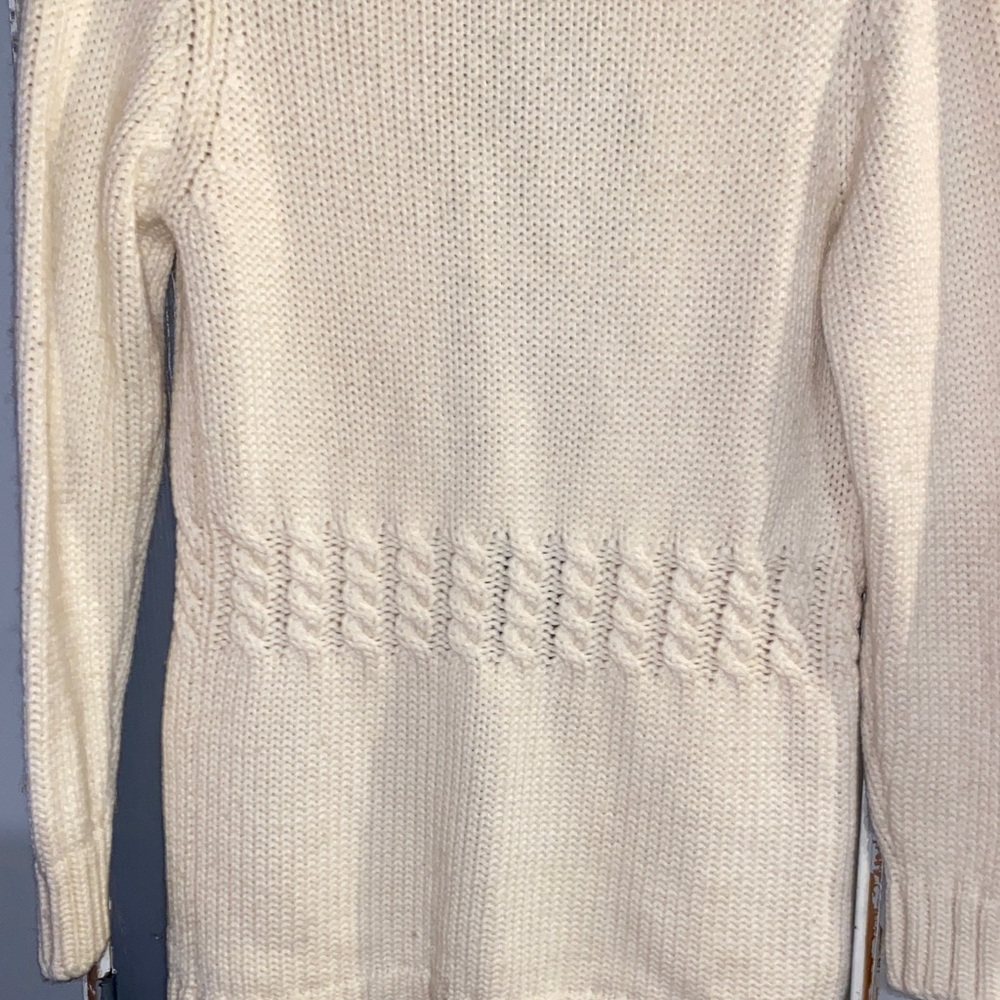 Cozy Cream Cable Knit Cardigan - Picture 6 of 8